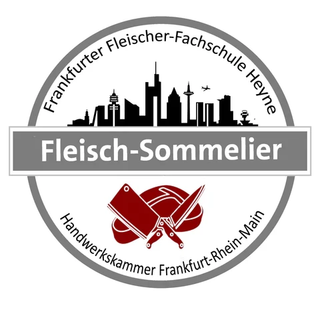 Siegel Fleisch-Sommelier der Frankfurter Fleischer-Fachschule Heyne